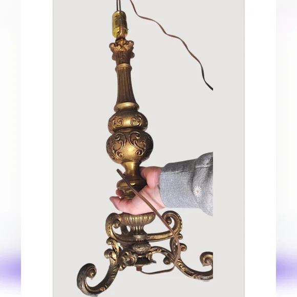 Vintage Carl Falkenstein Lamp Base 7112 Hollywood Regency MCM Mid-Century Brass